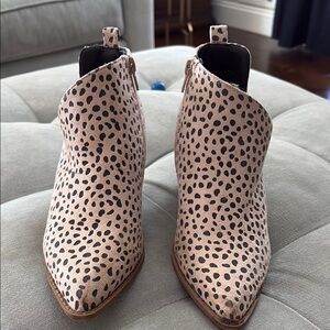 Leopard Print Ankle Boots